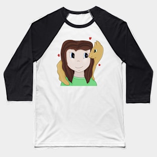 Behind every strong woman is her cat Baseball T-Shirt